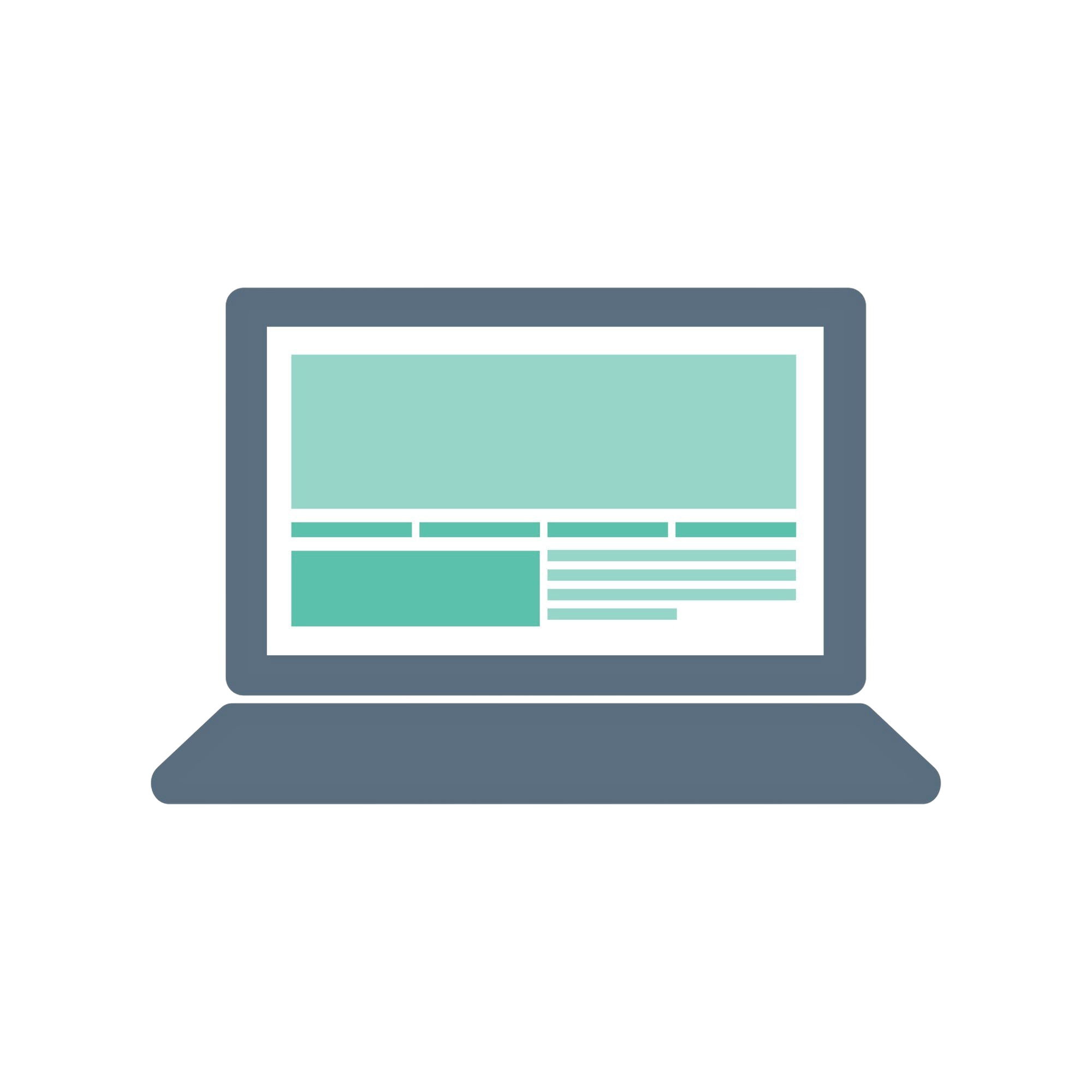 Icon representing a laptop